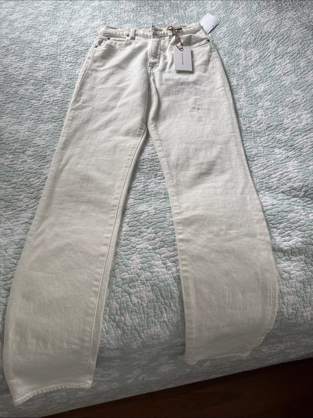 SLVRLAKE Off-White Wide-Leg Jeans